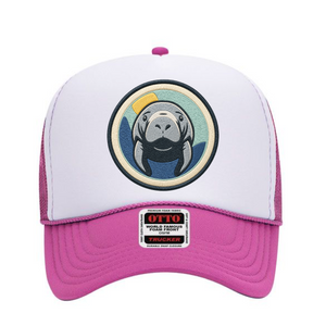 Hot Pink/White Manatee 2.0