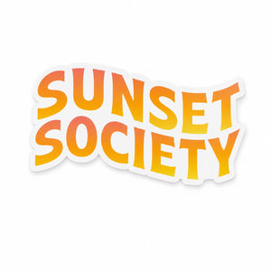 SUNSET SOCIETY CLEAR STICKER