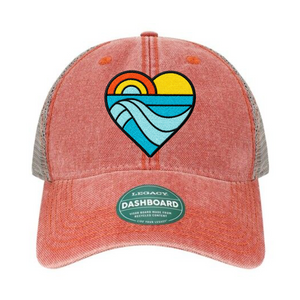 Nantucket Red/Grey Heart