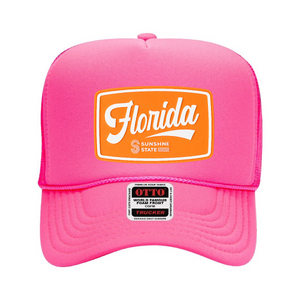 Neon Pink Orange Coastal