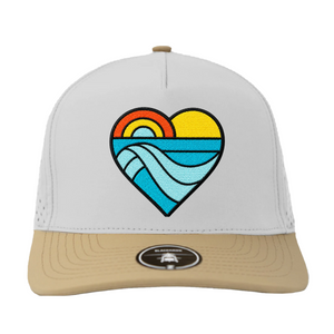 Off-White/Khaki Heart