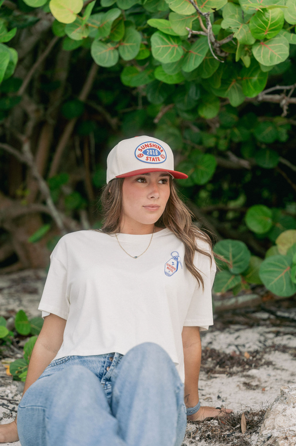Sunshine Motel Ladies Crop Tee