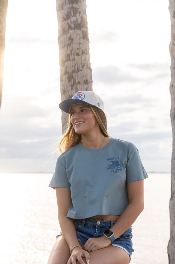 Sunshine State Lifeguard Stand Crop Tee