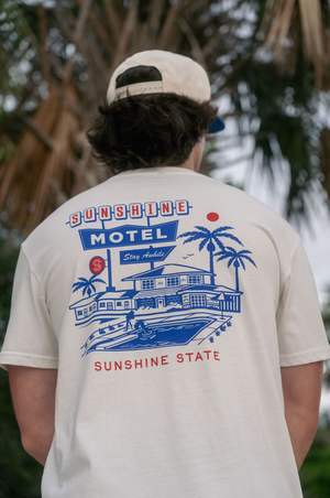Vintage Sunshine Motel T-Shirt | Coastal Florida Graphic