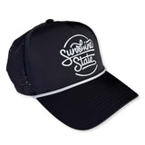 NEW! SCRIPT LASER-PERFORATED PERFORMANCE ROPE HAT - Sunshine State® Goods