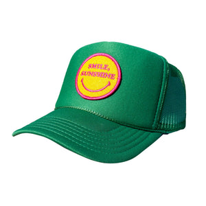 SMILE SUNSHINE FOAM TRUCKER - KELLY GREEN