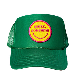 SMILE SUNSHINE FOAM TRUCKER - KELLY GREEN