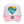Soft Pink/White Heart