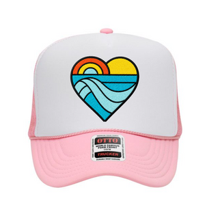 Soft Pink/White Heart