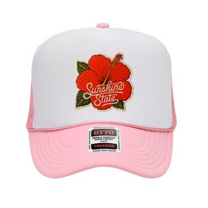 Soft Pink/White Hibiscus