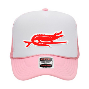 Soft Pink/White Surfing Gator