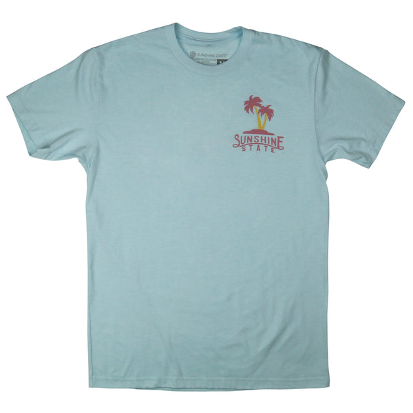 TWO PALMS TEE - SPRING BLUE - Sunshine State® Goods