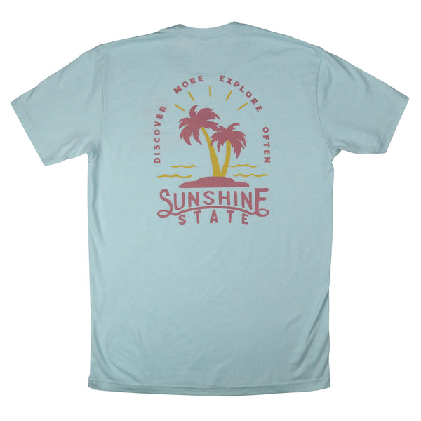 TWO PALMS TEE - SPRING BLUE - Sunshine State® Goods