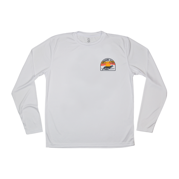 SURFING GATOR YOUTH SOLAR SHIRT - WHITE - Sunshine State®