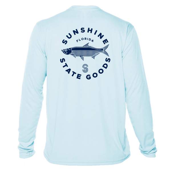 TARPON SOLAR PERFORMANCE SHIRT - SPRING BLUE - Sunshine State® Goods