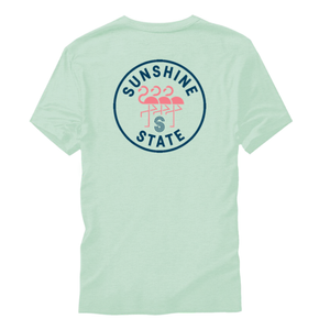 TRES FLAMINGOS TEE - MINT - Sunshine State® Goods