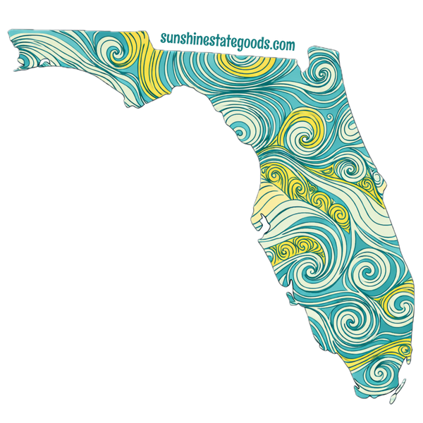 Sunshine Swirls Sticker