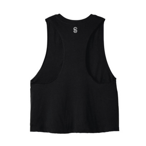 The Coastal Palm Racerback Cropped Tank