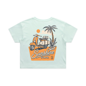 Beach Bound Crop Tee | Retro Florida