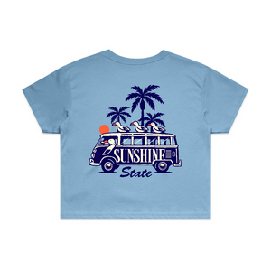 Seagull Road Trip Crop T-Shirt | Florida Graphic Tee