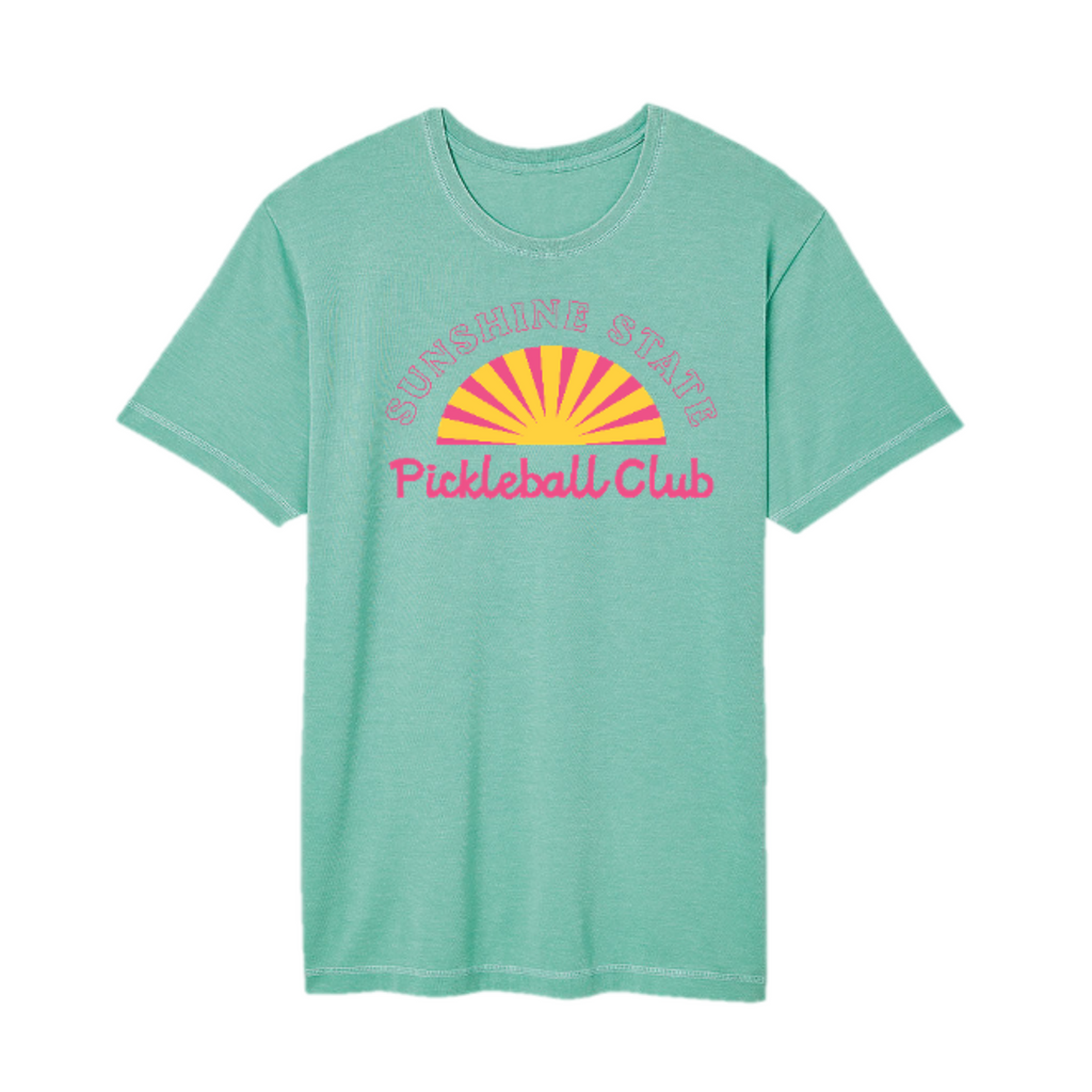 PICKLEBALL CLUB VINTAGE TEE - TEAL