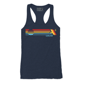 SUNSHINE STRIPE TRIBLEND TANK - RETRO NAVY - Sunshine State® Goods