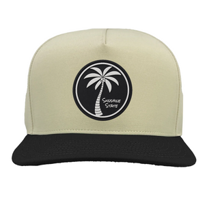 Vintage White/Black Coastal Palm