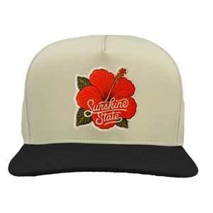 Vintage White/Black Hibiscus