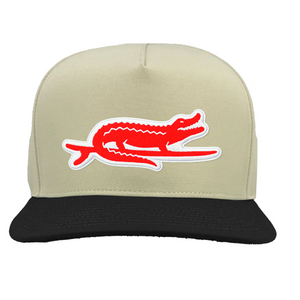 Vintage White/Black Surfing Gator