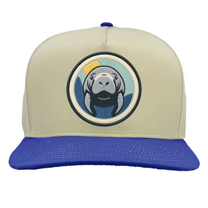 Vintage White/Royal Blue Manatee 2.0
