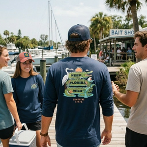 Keep Florida Wild Long Sleeve Tee| Florida Gator Graphic