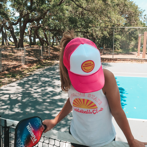 SMILE SUNSHINE FOAM TRUCKER - PINK - Sunshine State® Goods