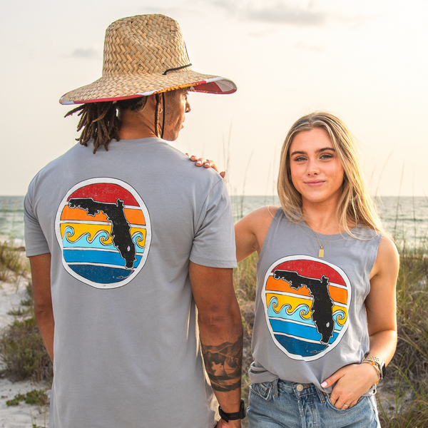 FLORIDA FLAG STRAW HAT - ADULT FIT - Sunshine State®