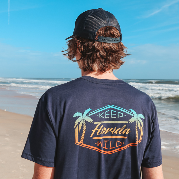 KEEP FL WILD TEE - NAVY - Sunshine State®
