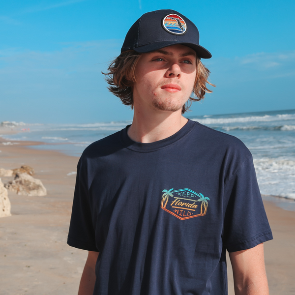 KEEP FL WILD TEE - NAVY - Sunshine State®
