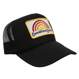 RAINBOW FOAM TRUCKER HAT - BLACK - Sunshine State® Goods