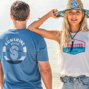 DRENCHED MUSCLE TANK - OFF WHITE - Sunshine State®