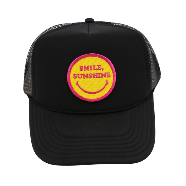 SMILE SUNSHINE FOAM TRUCKER - BLACK - Sunshine State®