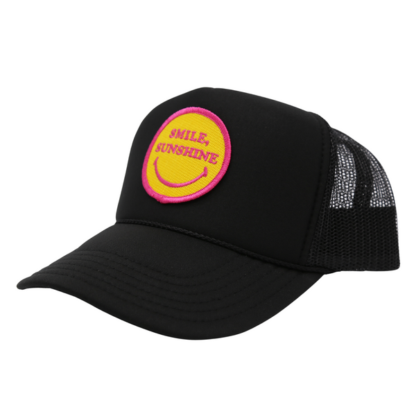 SMILE SUNSHINE FOAM TRUCKER - BLACK - Sunshine State®