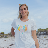 SUNSHINE HEART RELAXED FIT TEE - WHITE - Sunshine State® Goods