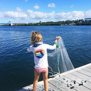 FLORIDA SUNSET YOUTH SOLAR SHIRT - WHITE - Sunshine State®