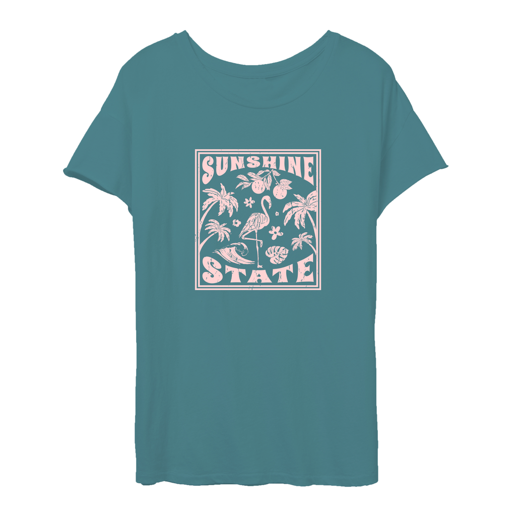 ALL THINGS FLORIDA RELAXED FIT TEE - TEAL - Sunshine State® Goods