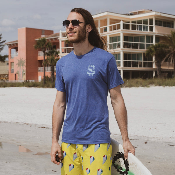 RETRO SUNSET TEE - RETRO ROYAL - Sunshine State®