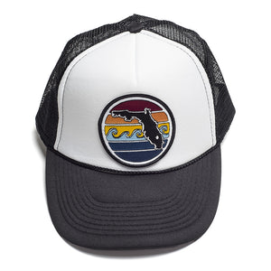 FLORIDA SUNSET FOAM TRUCKER - BLACK - Sunshine State®