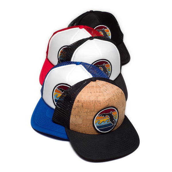 FLORIDA SUNSET FOAM TRUCKER - BLACK - Sunshine State®