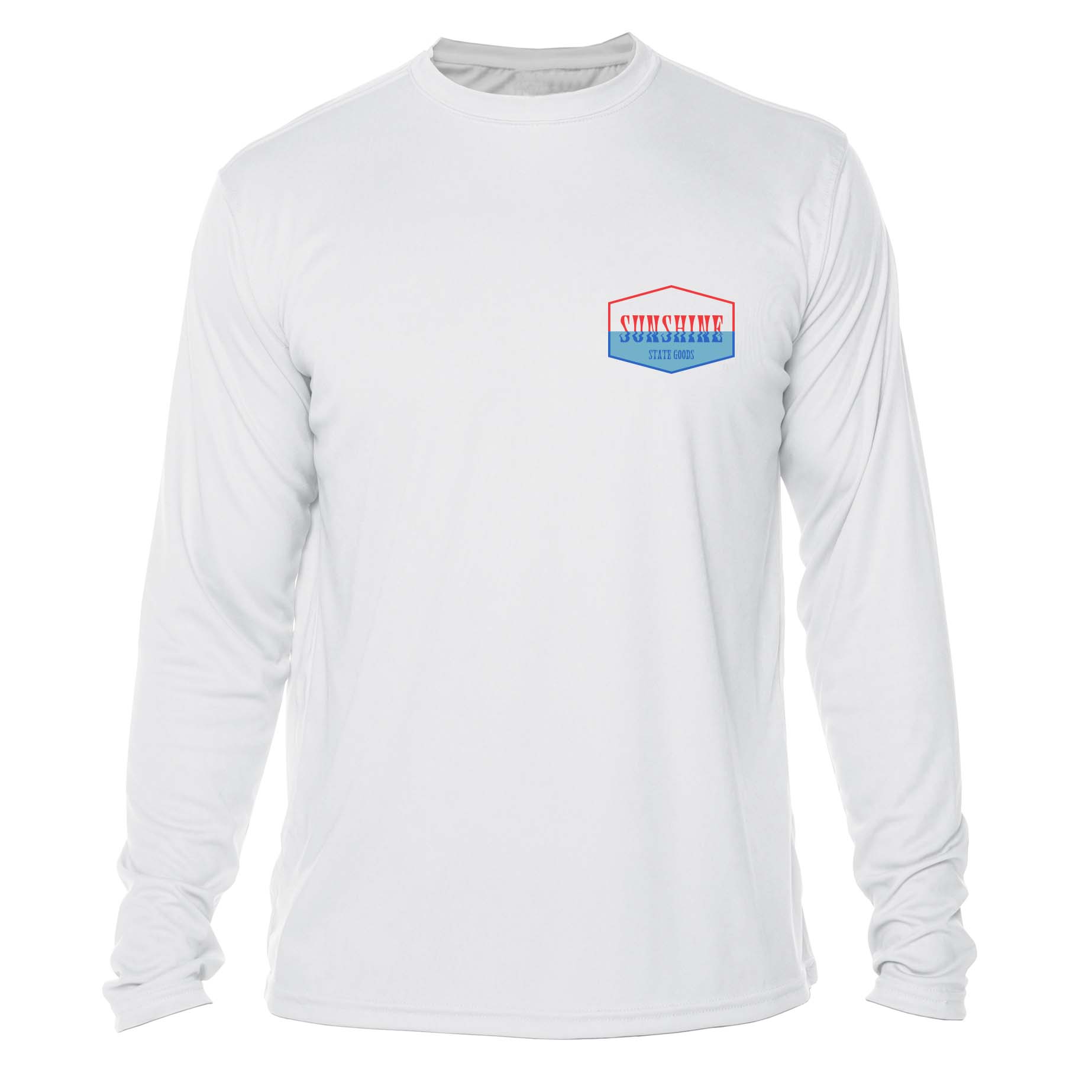 DRENCHED MENS SOLAR PERFORMANCE SHIRT - WHITE