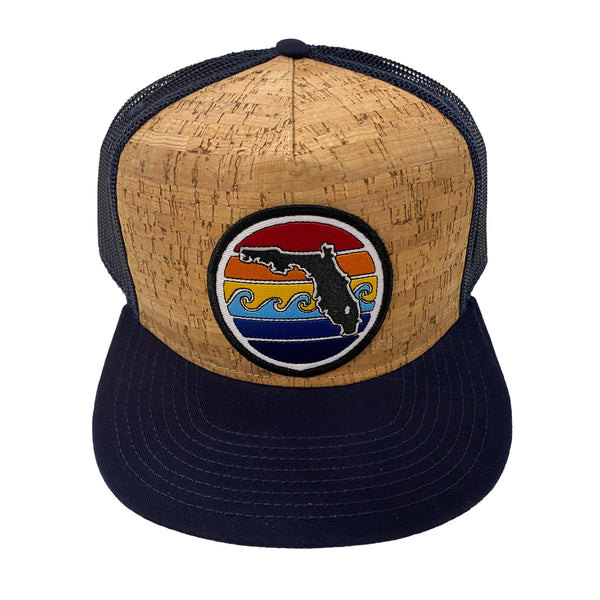 FLORIDA SUNSET TRUCKER - CORK & NAVY - Sunshine State®