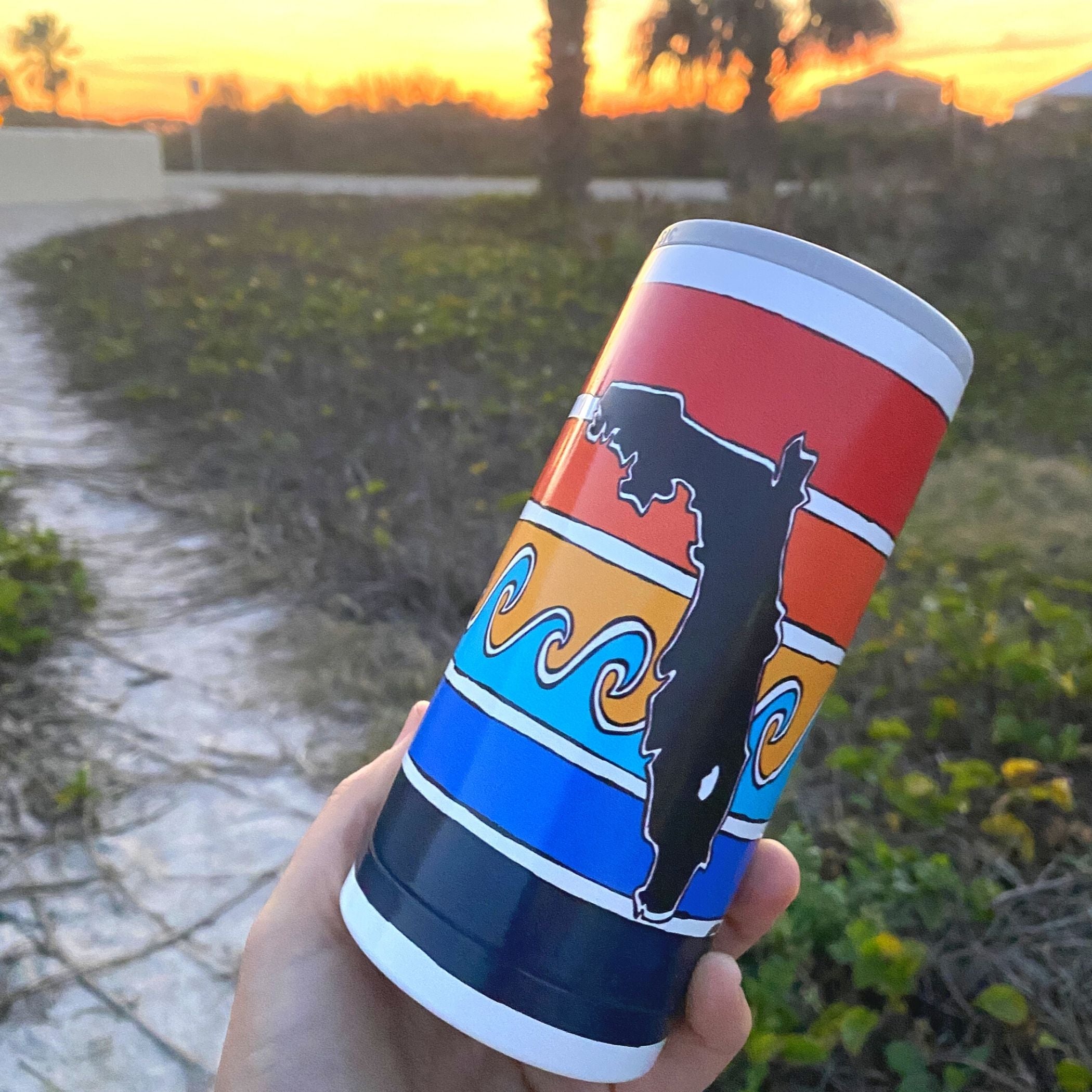 Royal Blue Insulated Slim Can Koozies - Customized with YOUR design!