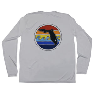 FLORIDA SUNSET SOLAR PERFORMANCE SHIRT - WHITE - Sunshine State®