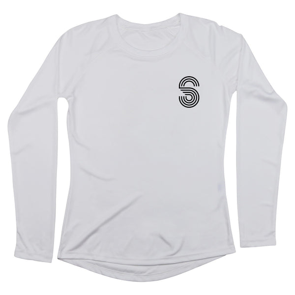 FLORIDA SUNSET LADIES SOLAR PERFORMANCE SHIRT - WHITE - Sunshine State®